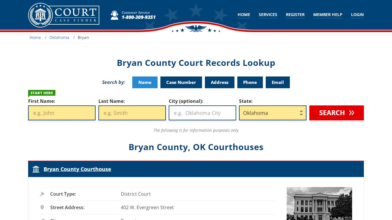 Bryan County Court Records | OK Case Lookup